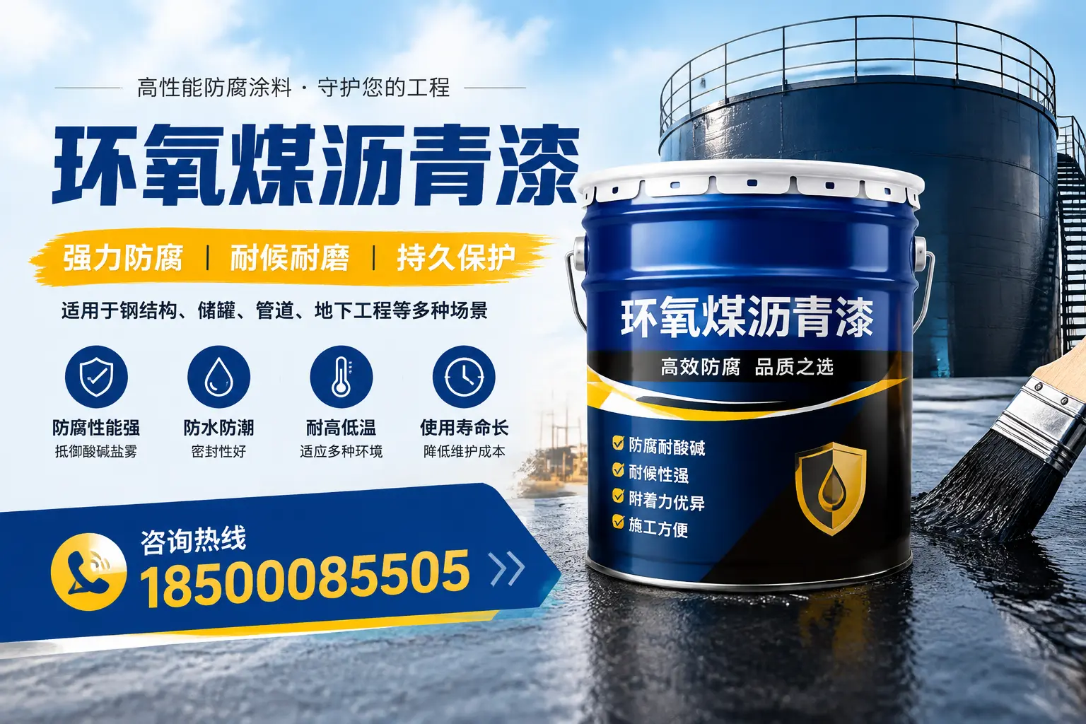 环氧煤沥青漆在工业中的应用,毕节企业的选择
